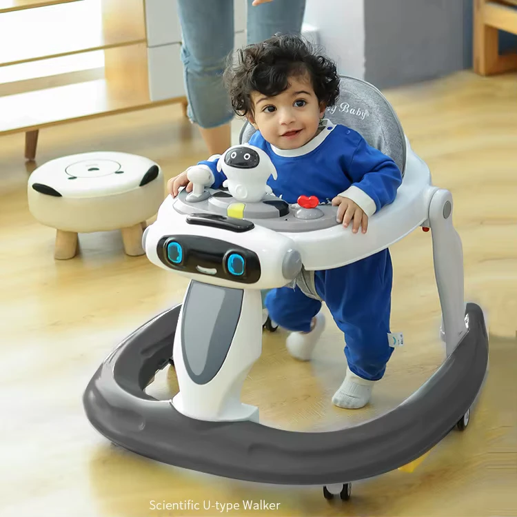 Multifunctional Kids' Learning Drive Starter Car Sit-to-Stand Fun Toys Prevent O-shaped Legs Baby Walker with Prevent Rollover