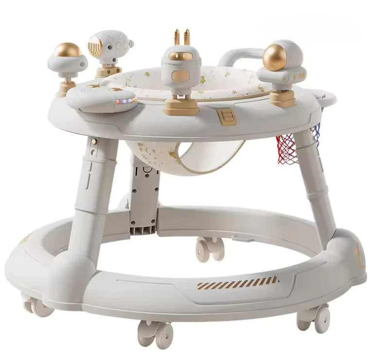 Multifunctional Newborn Walker for Baby Folding Plastic Music Push Baby Walker 4 in 1 With Wheels and Seat