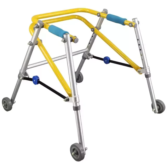 Multifunctional Pediatric Adjustable Walker for Learning Child Stand Frame Assist Lower Limb Training Babies Stroke Hemiplegia