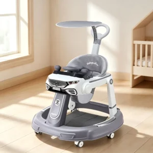 Multifunctional Plastic Baby Walker Anti O-leg Design Music Light 6-18 Months Learning Walking Trainer Interactive Toys Gift for