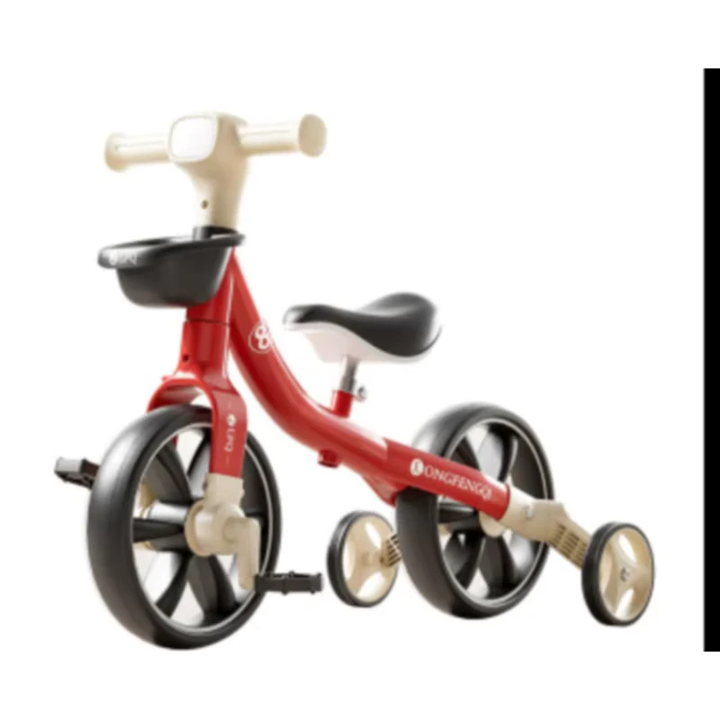 Multifunctional Plastic Three-In-One Balance Car for 2-5 Years Old Children 2-Wheel Bicycle Scooter Hand Push Kids' Tricycle