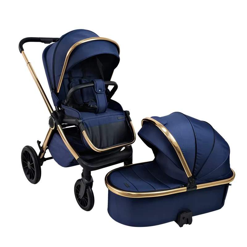 Multifunctional Push Stroller Baby Stroller High Landscape 4 Wheel Lights Weight Travel New Born Baby Stroller