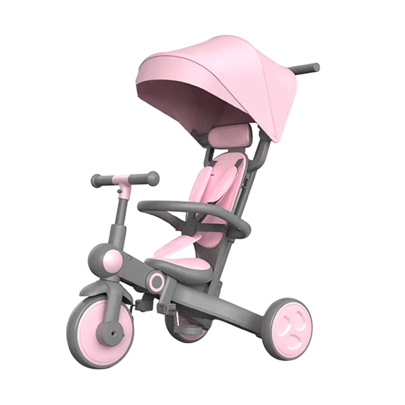 Multifunctional Toddler Baby Children Tricycle 3 Wheel Kids Trike Bike Baby Tricycle Kids Tricycle for 2-5 Years Old 7 in 1