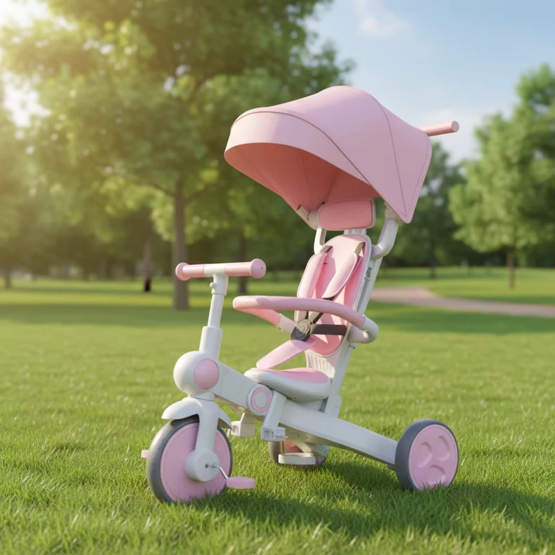 Multifunctional Toddler Baby Children Tricycle 3 Wheel Kids Trike Bike Baby Tricycle Kids Tricycle for Kids Children Baby 7 in 1