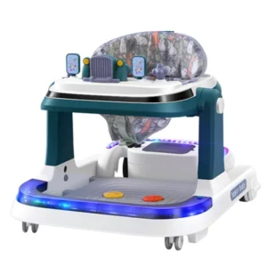 Multifunctional Toddler Learning Electric Baby Walker with Music and Light Trolley Toy Locker Baby Push Walker