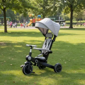 Multifunctional and Fold Toddler Baby Children Tricycle 3 Wheel Trike Kids Tricycle Transfer to Balance Bike for Child