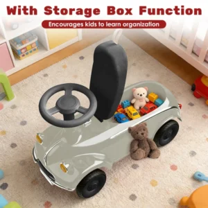 Music & Horn Baby Ride on 4 Wheels Push and Pedal Interactive Toy for 2 to 4 Years Old Toddlers Plastic