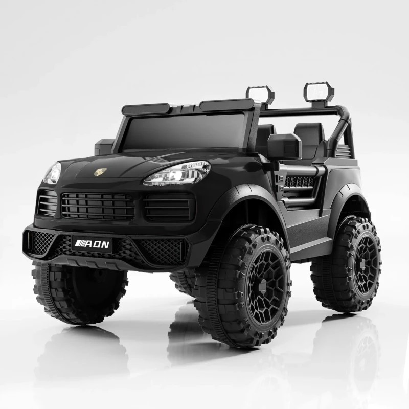Music Kids Toys Electric Ride on Car 12V 7Ah Battery 4WD Plastic ABS Leather Seat EVA Wheels Model M19
