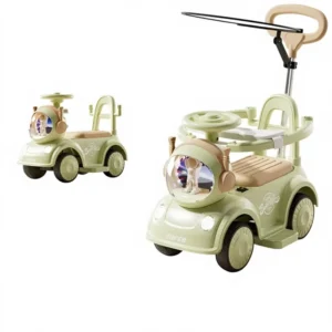 Music & Light Baby Tricycle Ride On Sliding Swing Car for Toddlers 1 3 Years Girls & Boys