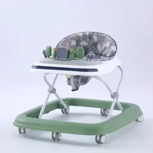 Musical Baby Walker Andador Para Bebes Foldable Plastic Learning Training Activity Baby Walker with Music Wheels and Seat