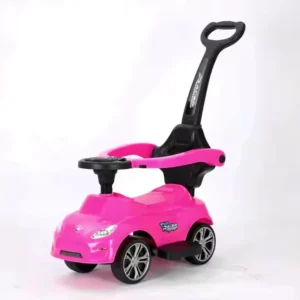 New 3 in 1 Anti Fall Plastic Toy Car for Children Aged 1 to 3 Years Old Multi functional Baby Four Wheel Rider with Push Bar