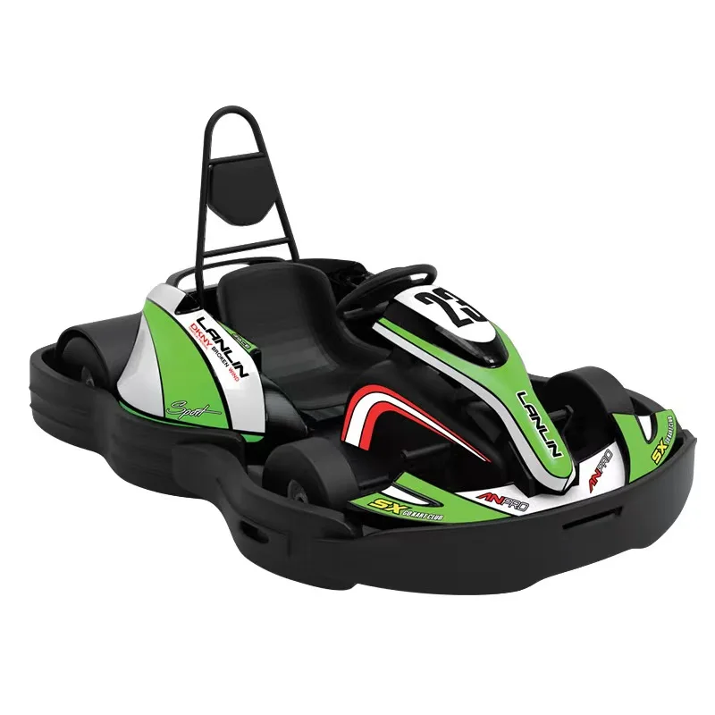New Adult Electric Go Kart with 60km/h Speed LED Lights Chain Drive 60V Voltage Outdoor 2000W Motor