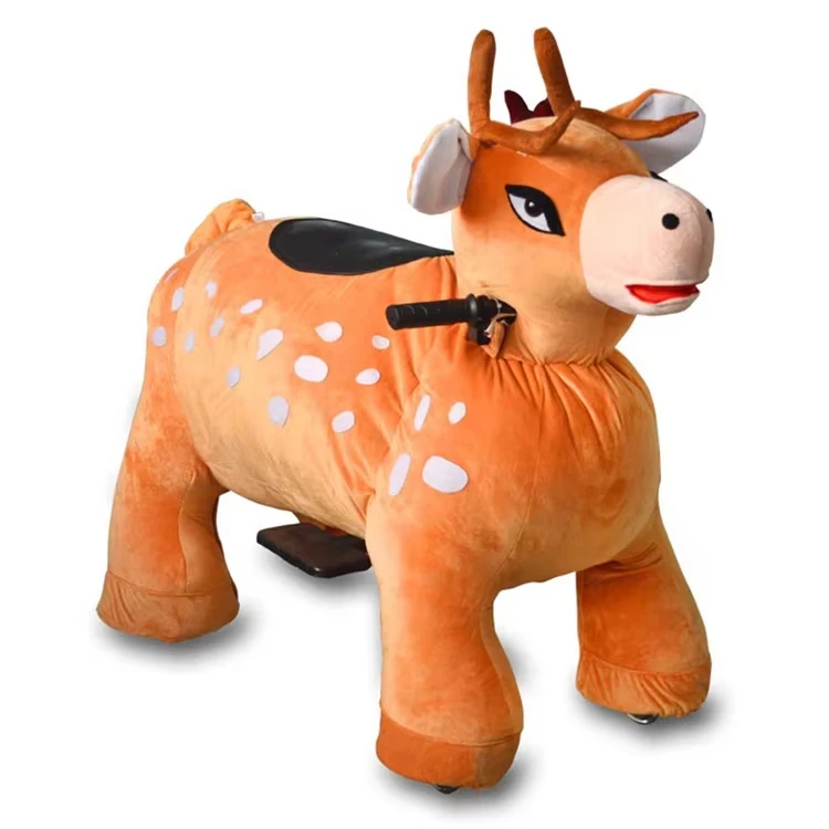 New Arrival Electric Plush Ride On Toy Animals Kids' Fun Animal Cars Toy