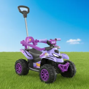 New Battery Operated Electric Ride On Stroller Toy for Kids 2 4 Years Plastic Push Handle with 4 Wheels Ride on Car for Kids