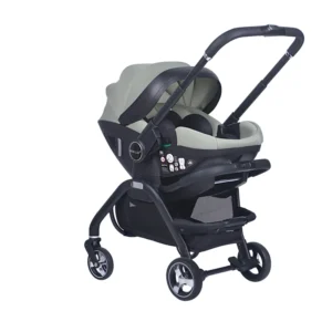 New Born Baby Outdoor Car Seat Stroller Easy Fold Design Convenience Travel System Infant Baby Stroller Green Color