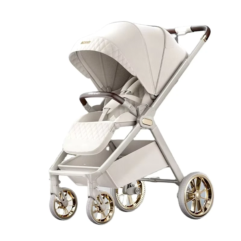 New Born Baby Stroller Foldable Aluminum Alloy Frame 20KG Load Capacity Toddler Baby Stroller Pram Travel