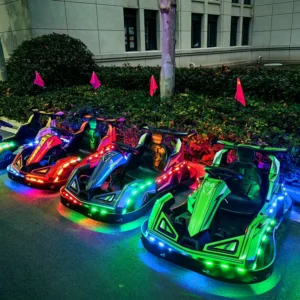 New Children’s Electric Go Karts Outdoor Park Commercial Battery Bumper Car Adult Kart with Lights