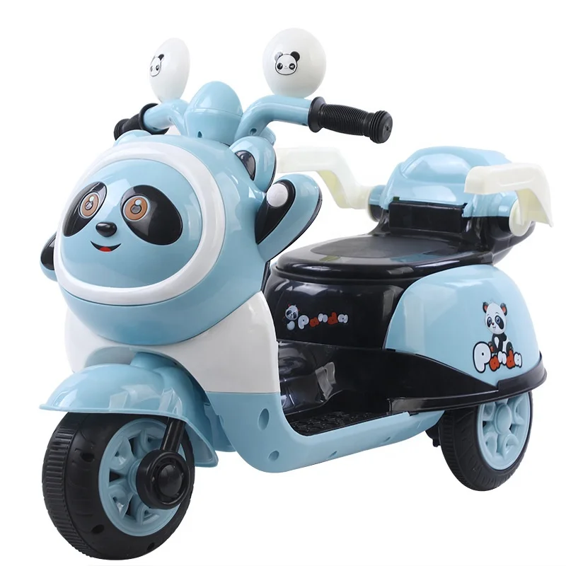 New Children's Electric Motorcycle Tricycle Plastic Boys Girls Kids Charging Remote Control Toy Stroller Can Seat People