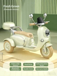 New Children’s Electric Tricycle Motorcycle Three Wheeled Battery Powered Ride On Toy for Boys and Girls