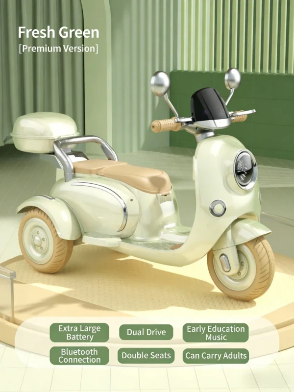 New Children's Electric Tricycle Motorcycle Three Wheeled Battery Powered Ride On Toy for Boys and Girls