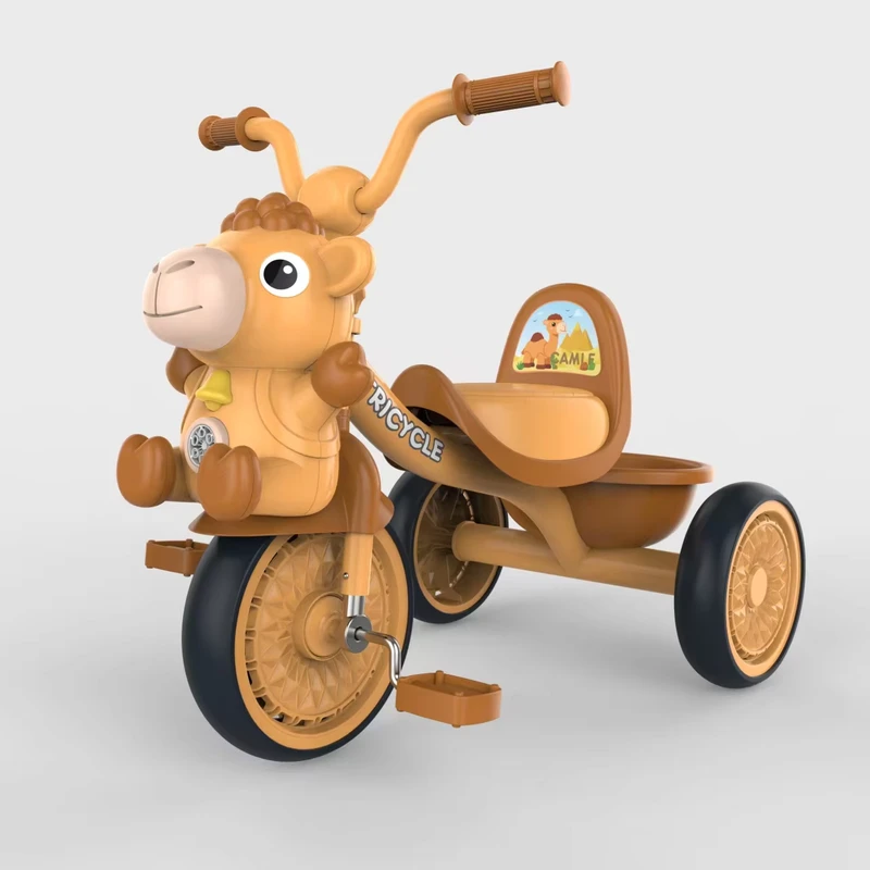 New Children's Three Wheel Tricycle for Boys and Girls 2 7 Years Old Toddler Bicycle with Metal & Plastic Construction