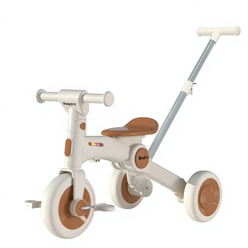 New Children's Tricycle Bicycle Multifunctional Trolley Baby Ride & Slide Balance Car Stroller Metal 1-8 Years Old