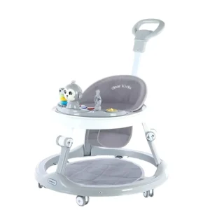 New Cute Push Type Baby Walker Activity Car Height Adjustable Simple Baby Walker with Push Handle