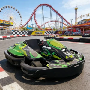 New Design Amusement Park Commercial 72V40Ah Electric Go Kart Adult Go Karts for Indoor Outdoor
