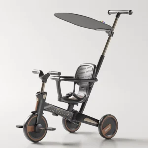 New Design Baby Tricycle India Kids Balance Folding Tricycle Child 3 Wheel With Umbrella
