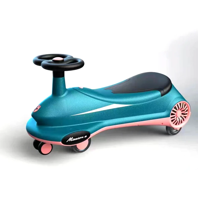 New Design Children Baby Twist Swing Car with Music and Light Ride on Toy