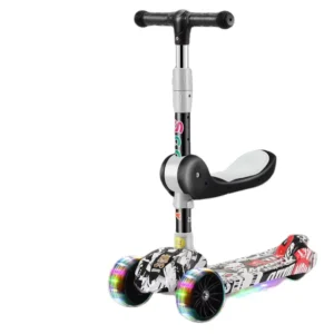 New Design Cute Kids Scooter Electric Scooter With Led Light 3 Wheels Children Scooter