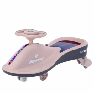 New Design Electric Plastic Kids Swing Car with PU Wheels Four Wheel Baby Twister