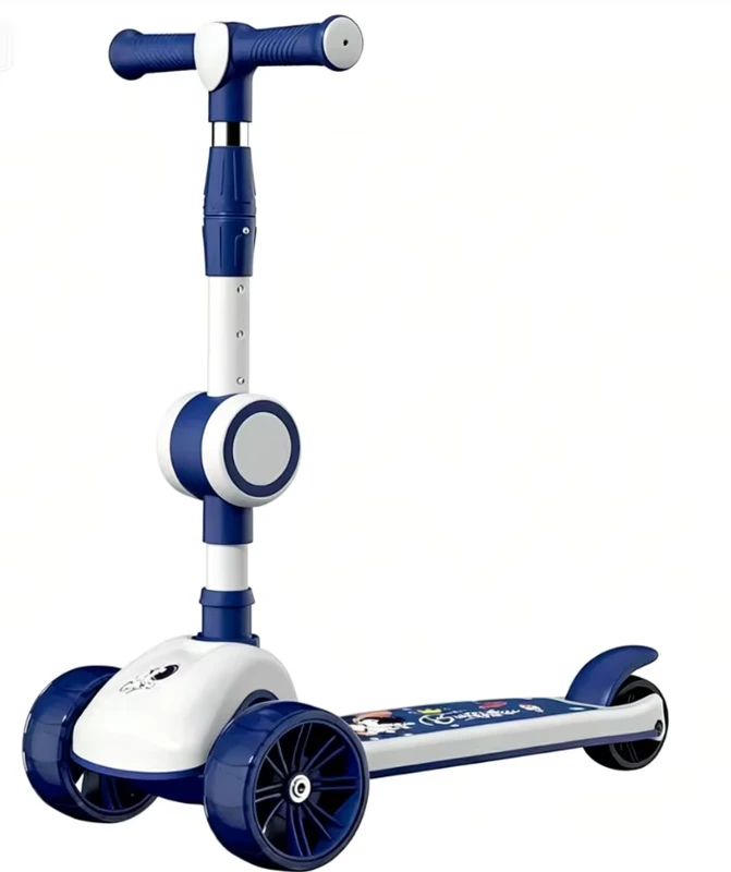 New Design Folding Kids Kick Scooter 3 Wheels LED Lights Children Foot Scooter