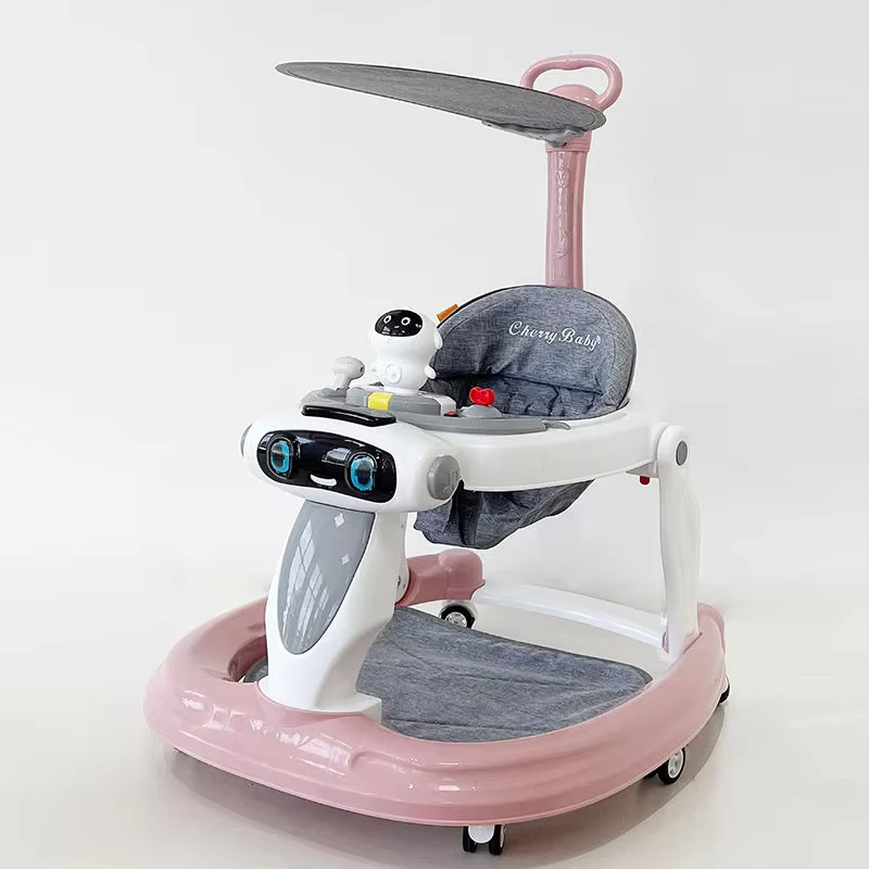 New Design Good Quality 3 in 1 Baby Walker for Boys&girls 360 Rotating Infant Walkers with Push Handle and Sunshade Cloth