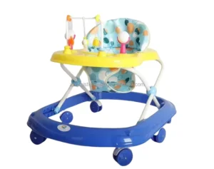 New Design Multifunctional Baby Walker Stroller Plastic Frame Music Feature for 6 Months Baby