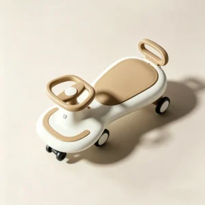 New Design Plastic Electric Swing Cars with Music and Silent Flash Wheel 360 Degree Rotating Swing Car