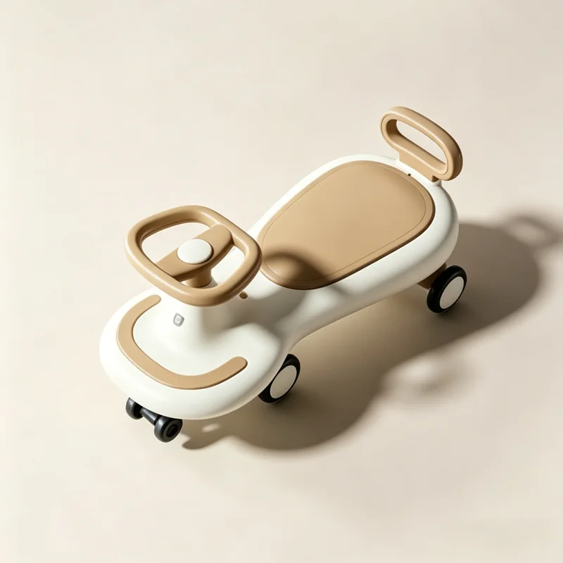 New Design Plastic Electric Swing Cars with Music and Silent Flash Wheel 360 Degree Rotating Swing Car