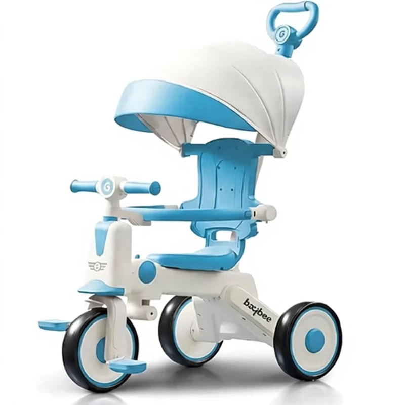 New Design Plastic Music Pushcart Children's Tricycle Baby Carriage Multi directional Sitting Device 2 4 Years Kids
