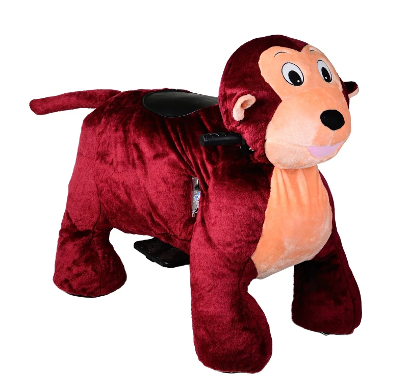 New Design Ride on Plush Stuffed Animal Toy with LED Lights Electric for Kids