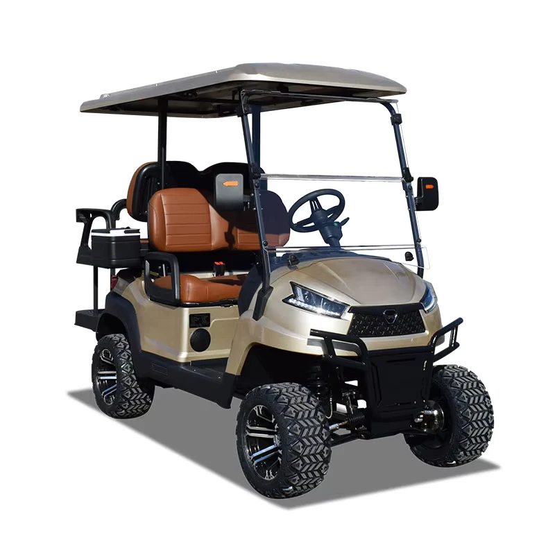 New Energy 4-Seater Golf Buggy Customized 72V AC Motor Lithium Battery Off Road Electric Golf Car