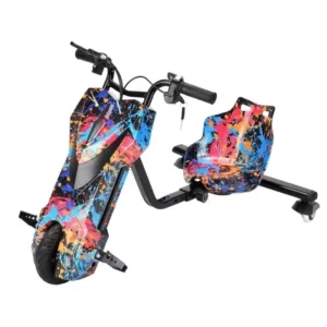 New Factory Kids 3 Wheel Electric Drift Trike Scooter Adjustable Height 36V 250W Power PU Wheel