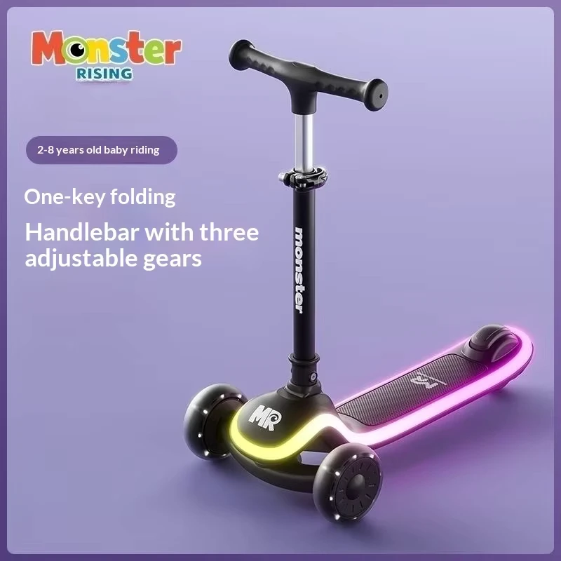New Fashion Kids Scooter Three Wheel with Flashing Light Children Scooter for Toddler with CE Certificate