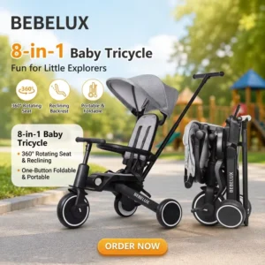 New Fashion Manual Adjusted Tricycle 1 6 Years Ride Toys Car Kids’ Tricycles for Children Baby Trike Certified En71