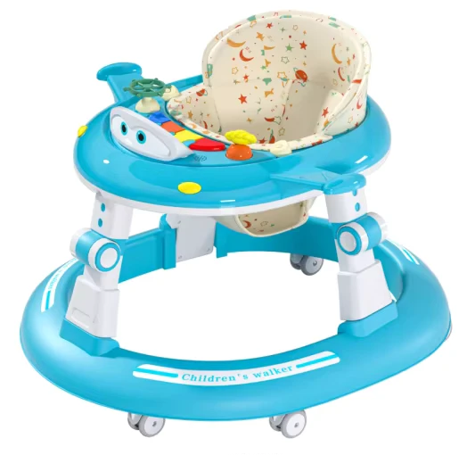 New Foldable Baby Walker with Activity Toy Toddler Push Walking Anti O Leg Educational Feature for Boys Aged 0 3 Years