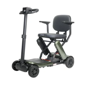 New Foldable Lightweight 180W Motor 4 Wheel Electric Scooter Mobility Scooter with Basket for Elderly and Adults