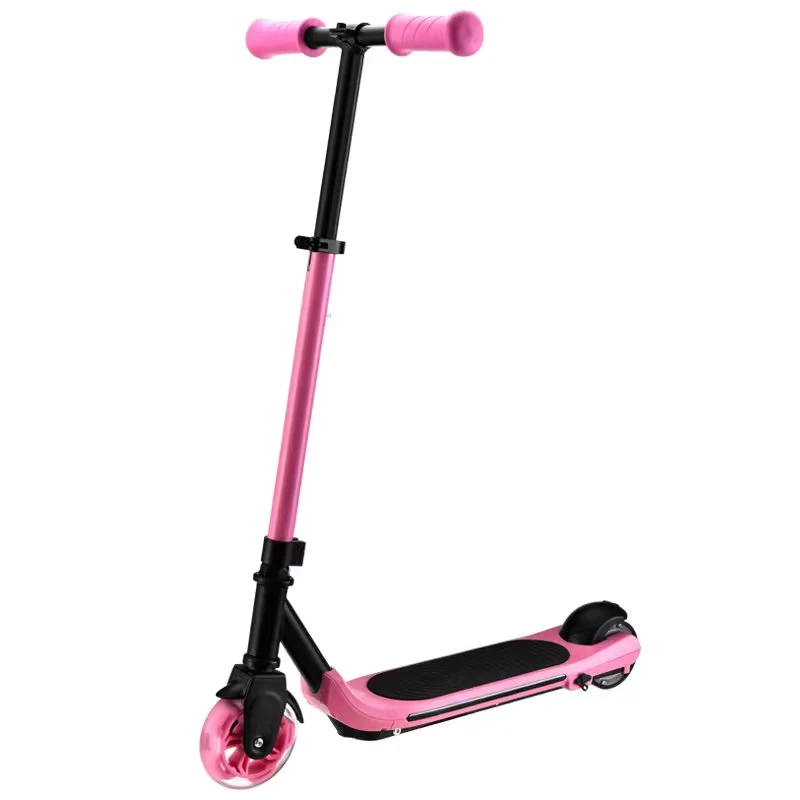 New Kids Electric Scooter 3.5 Inch Motor 60W E Scooter 4+ Ages Children Scooter LED Light PU Wheel Front