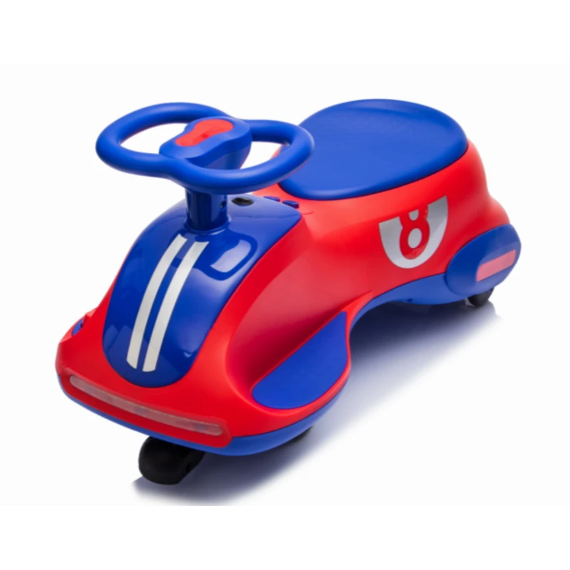 New Kids Electric Swing Car with Lights Baby Slide Car