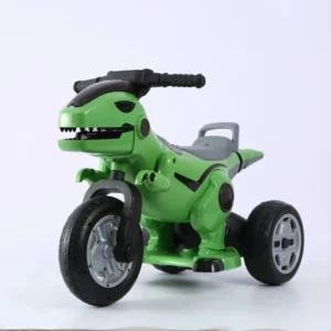 New Kid’s Motorcycle Dinosaur Electric Toy Car for 2 7years Children Anti-Rollover Tricycle Baby Large Rechargeable Car Odm