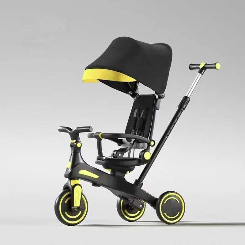 New Kids Ride-on 5 in 1 Baby Tricycle for 2-7 Years Children