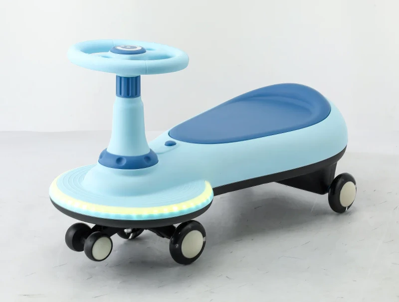 New Kids Ride on Swing Wiggle Plastic Car for 2 12years With Music and Light Push